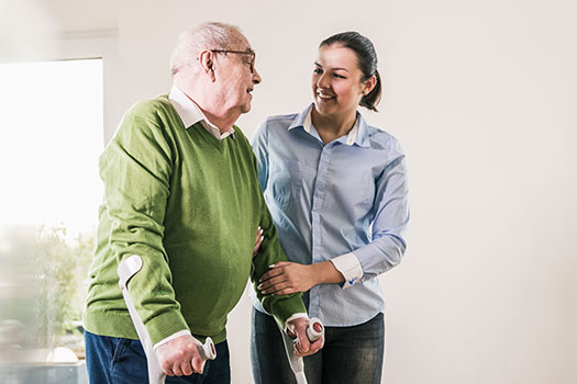 Extendicare-rehab-525x350 Senior man with caregiver.